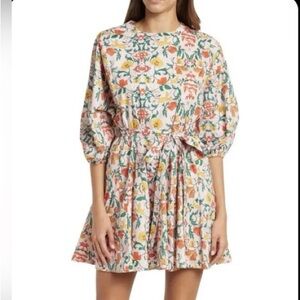 MELLODAY Nordstrom Multicolor Floral Mini Dress XS